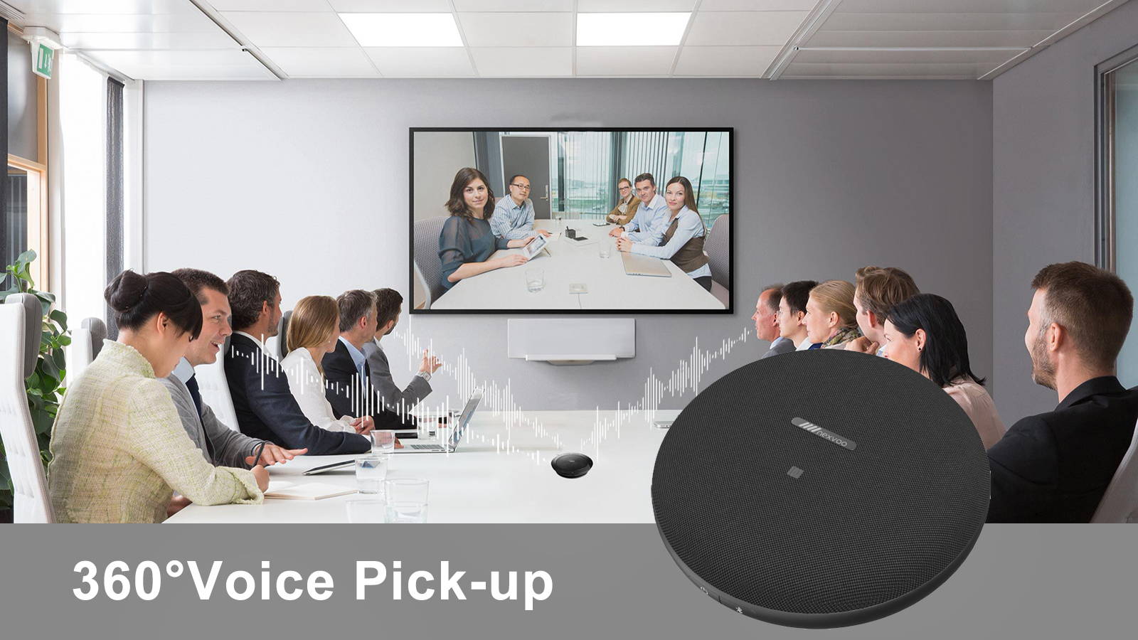 Bluetooth Conference Room Speakerphone 360° Bluetooth USB wireless conference room speakerphone |NexTalk N710